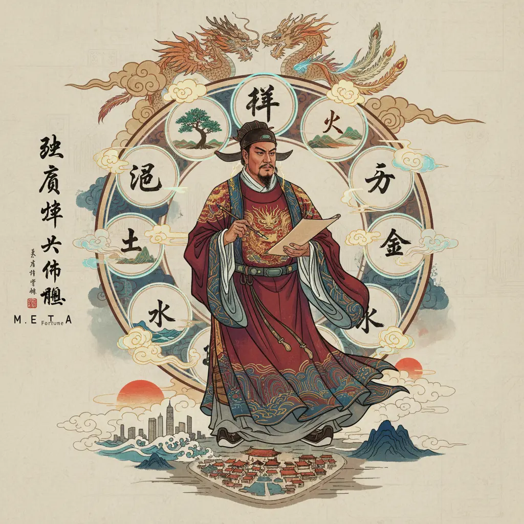 八字命盤 - 朱元璋