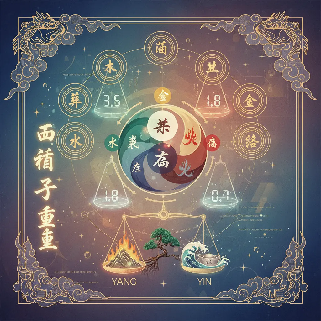 八字重量 - 五行